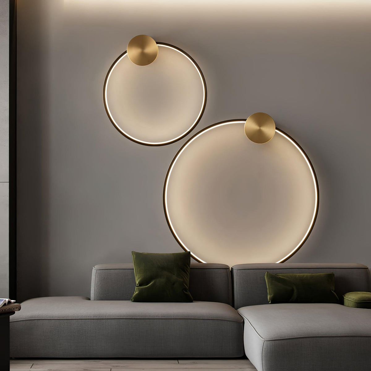 Oriaenne wandlamp Moderne Minimalistische Ringvormige LED messing Metaal