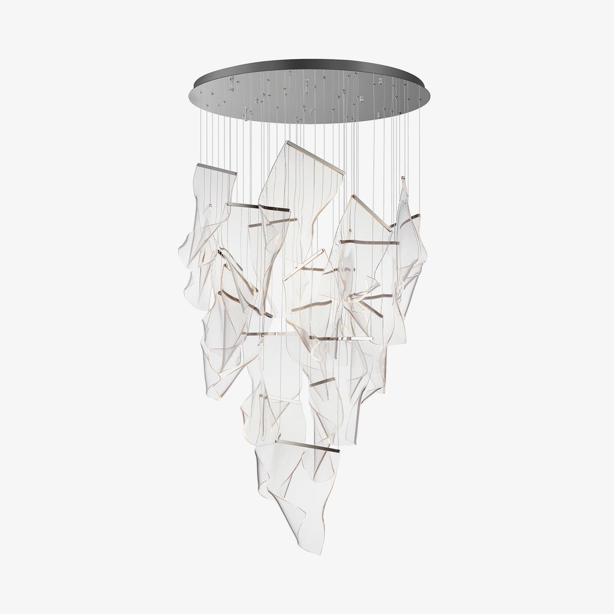 Lucuian kroonluchter acrylaat LED abstract zwevend kunstwerk