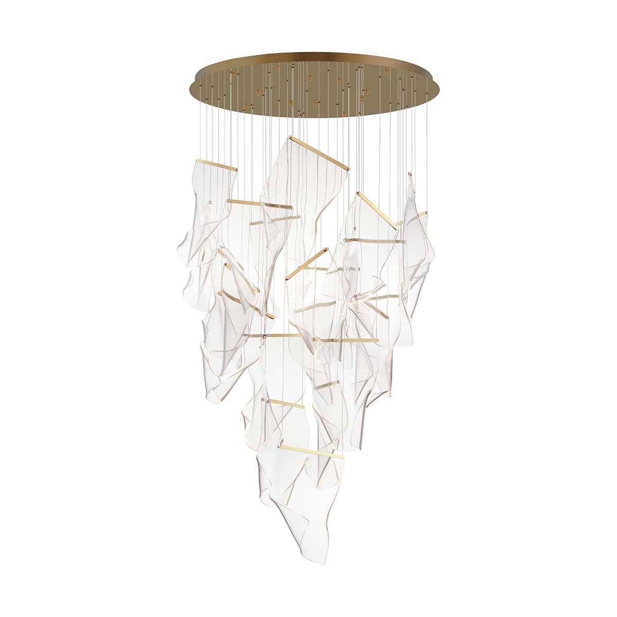 Lucuian kroonluchter acrylaat LED abstract zwevend kunstwerk