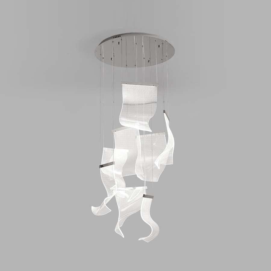 Lucuian kroonluchter acrylaat LED abstract zwevend kunstwerk