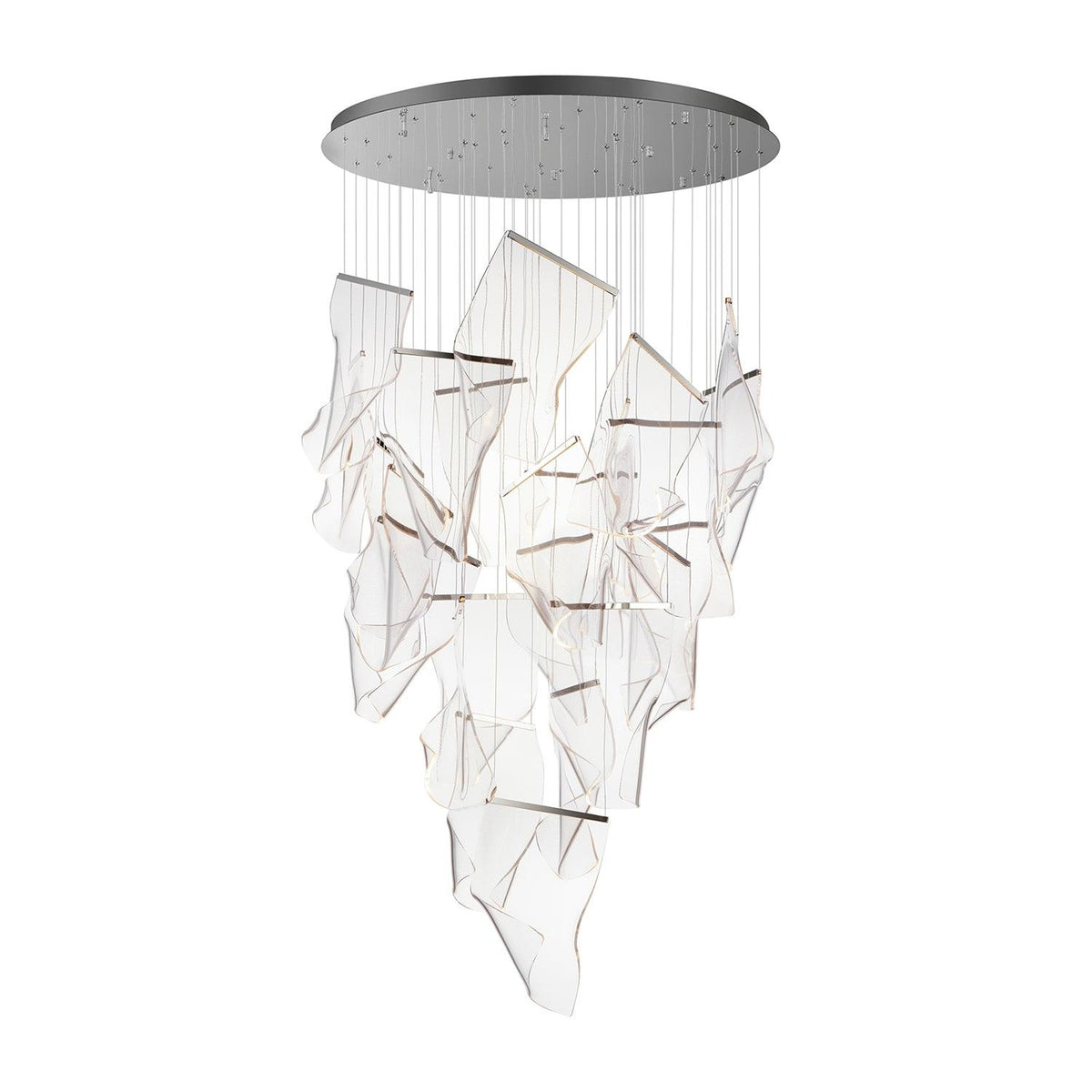 Lucuian kroonluchter acrylaat LED abstract zwevend kunstwerk