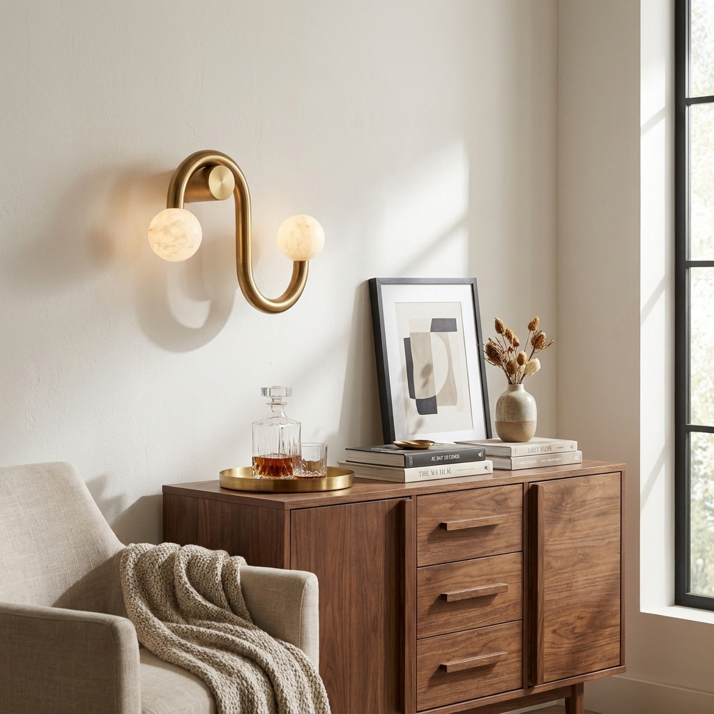 Wexleigh albast wandlamp
