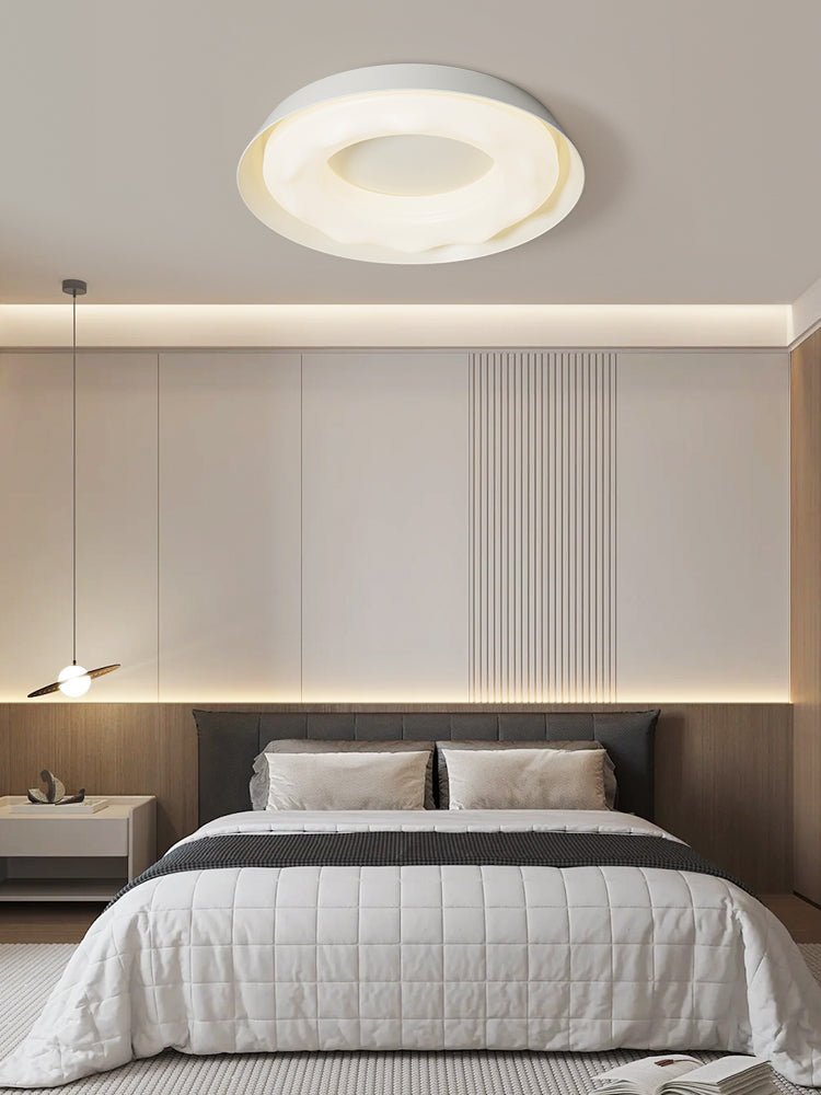 Vathais Moderne minimalistische plafondlamp met rimpels