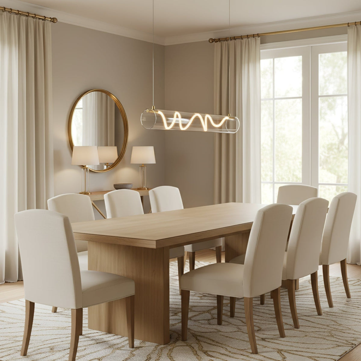 Ripple lineaire hanglamp