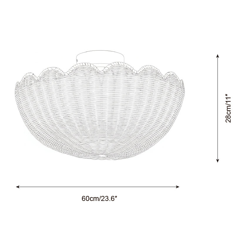 Mirivia vlakke plafondlamp