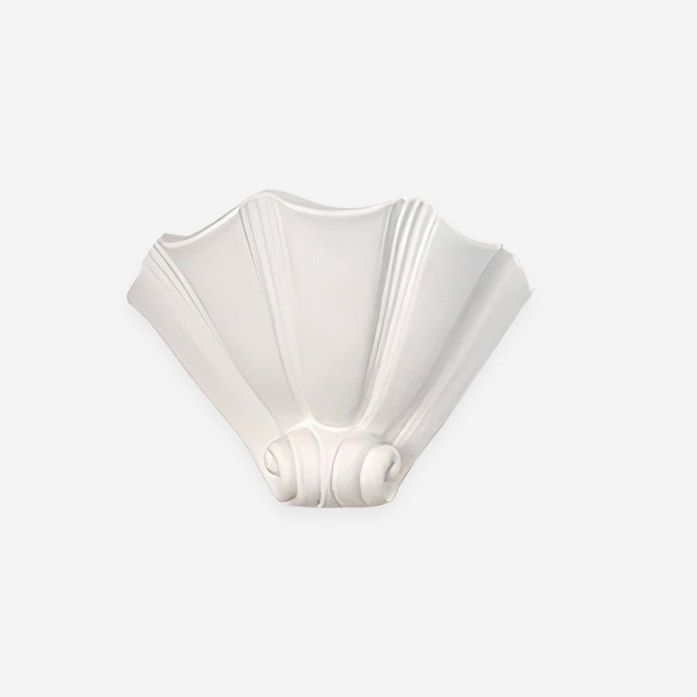 Dorien wandlamp Plaster Wit Schelp Klassiek