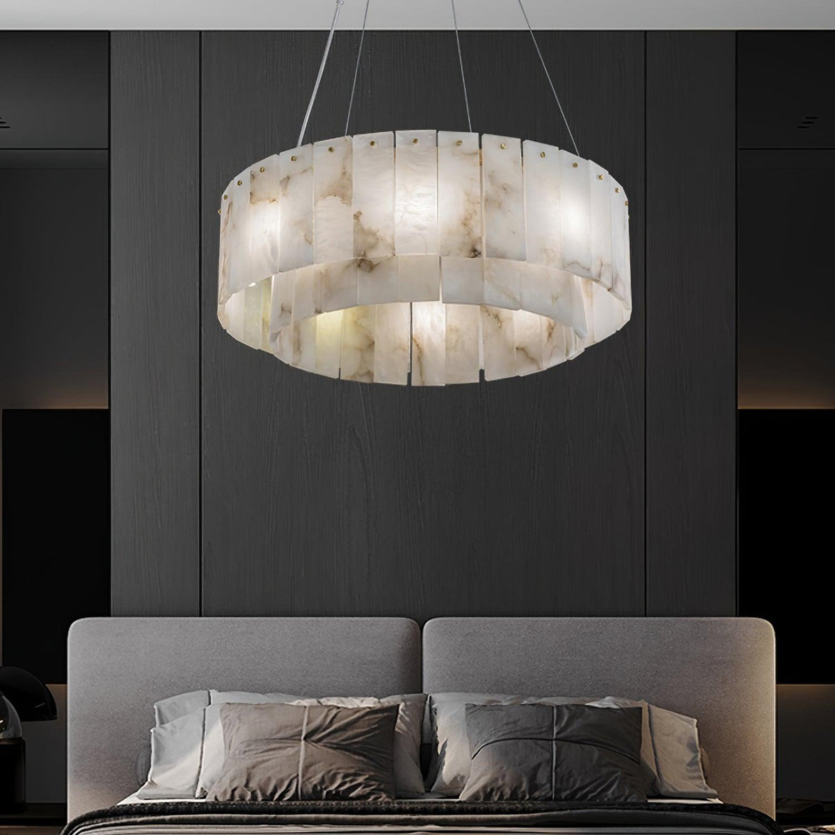 Dovin hanglamp van albast