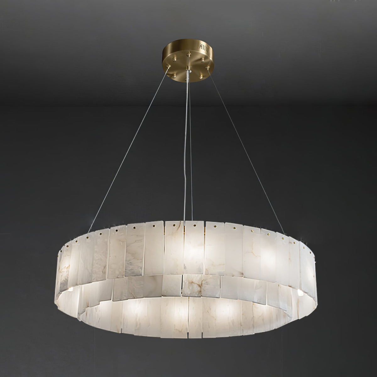 Dovin hanglamp van albast