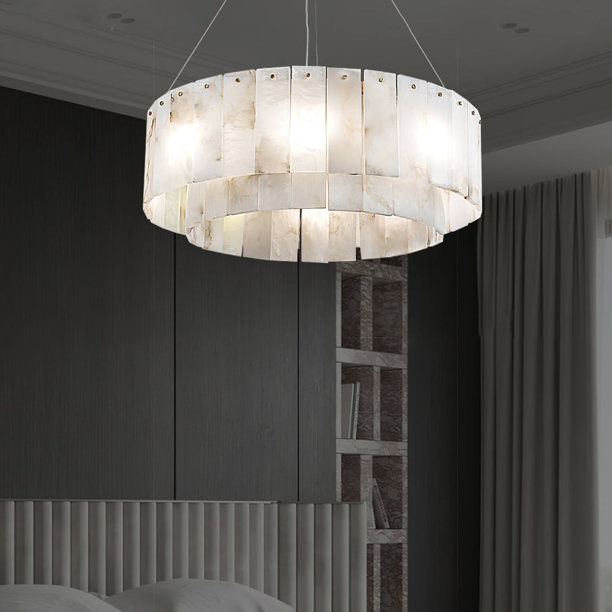 Dovin hanglamp van albast