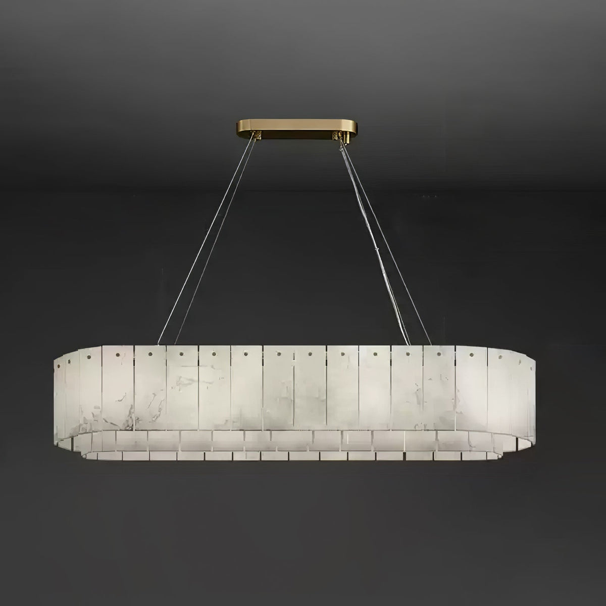 Dovin hanglamp van albast