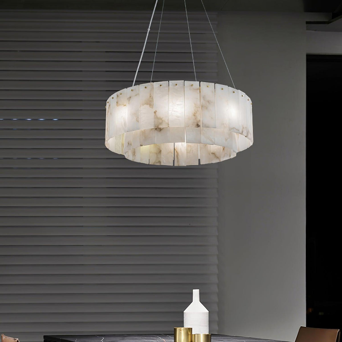 Dovin hanglamp van albast