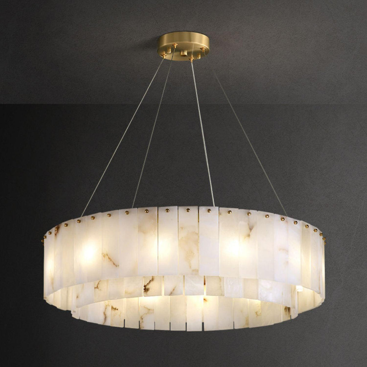 Dovin hanglamp van albast