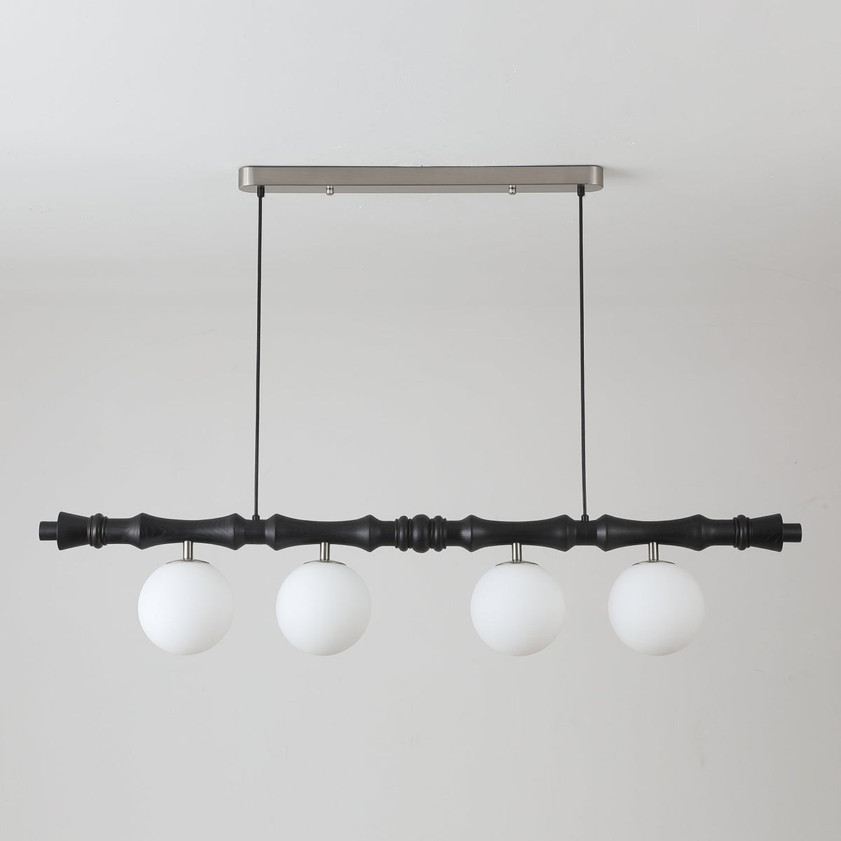 Bivio Lineaire hanglamp van goud en walnoot
