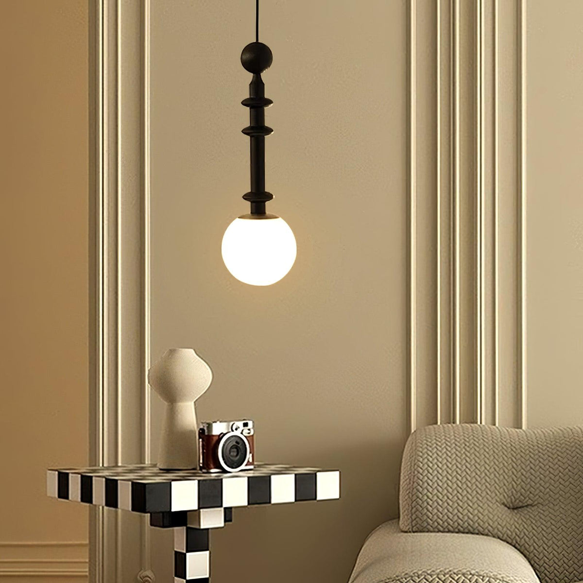 Barvel houten industriële hanglamp