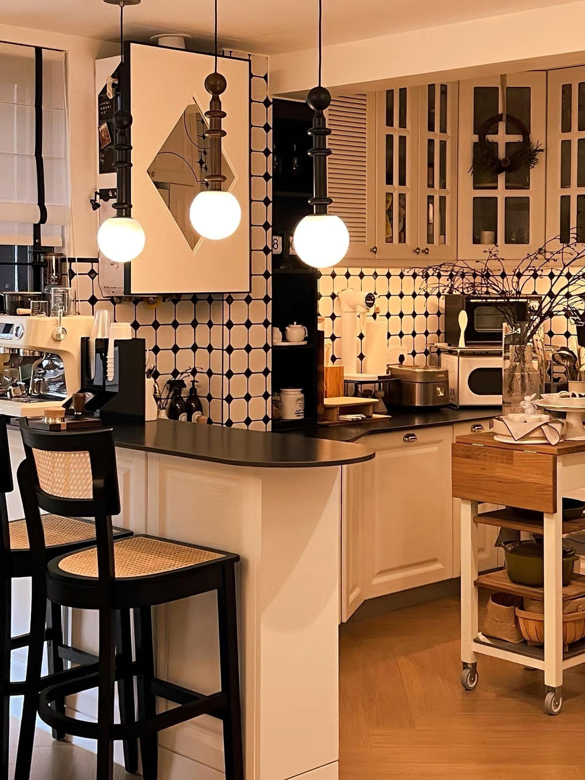 Barvel houten industriële hanglamp