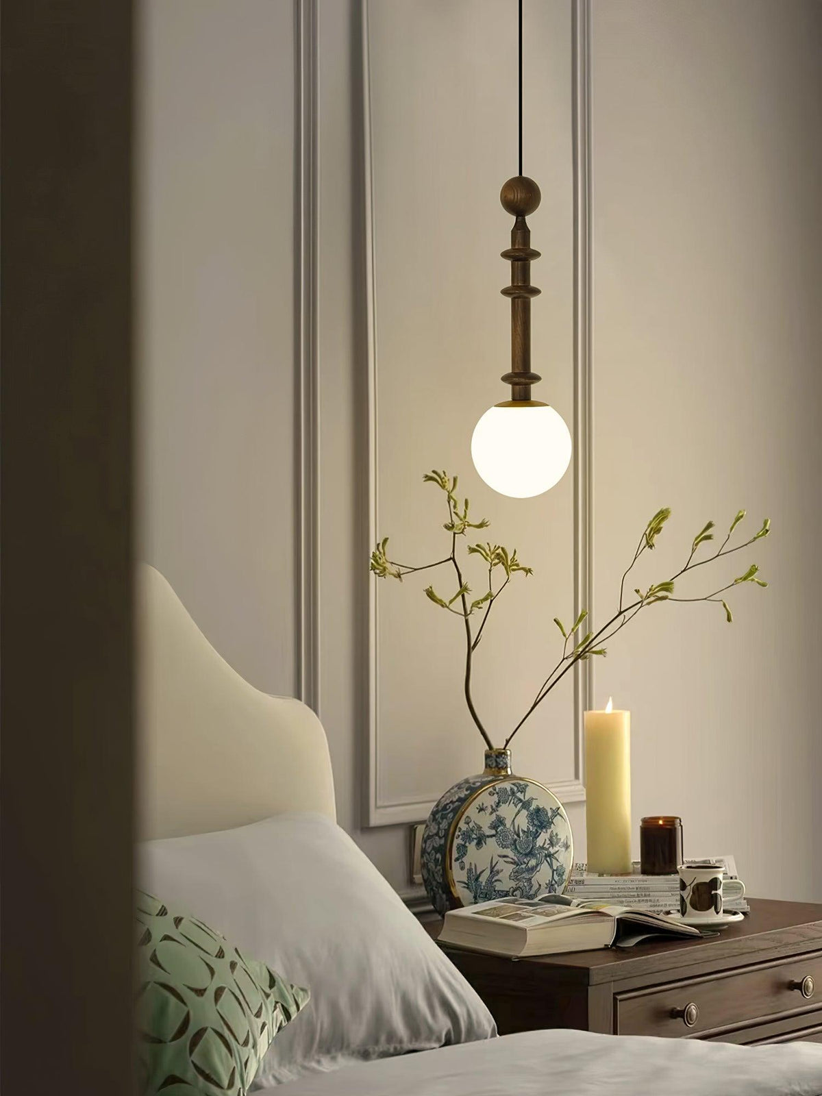 Barvel houten industriële hanglamp