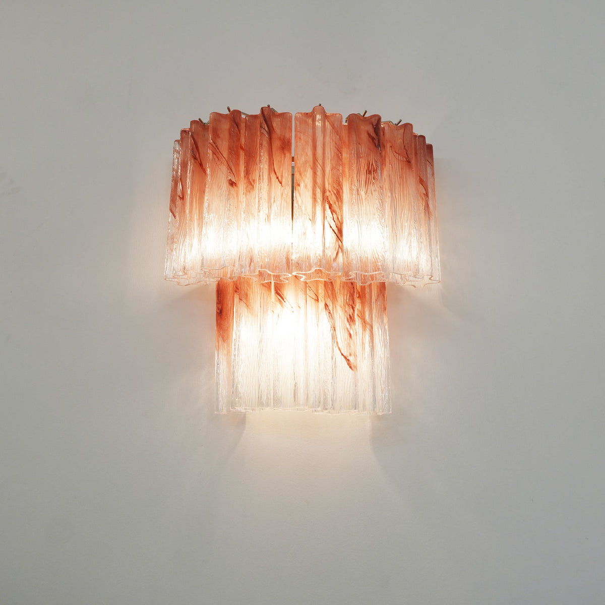 Lioreeria wandlamp Roze Glasbladen Romantisch Waterverf