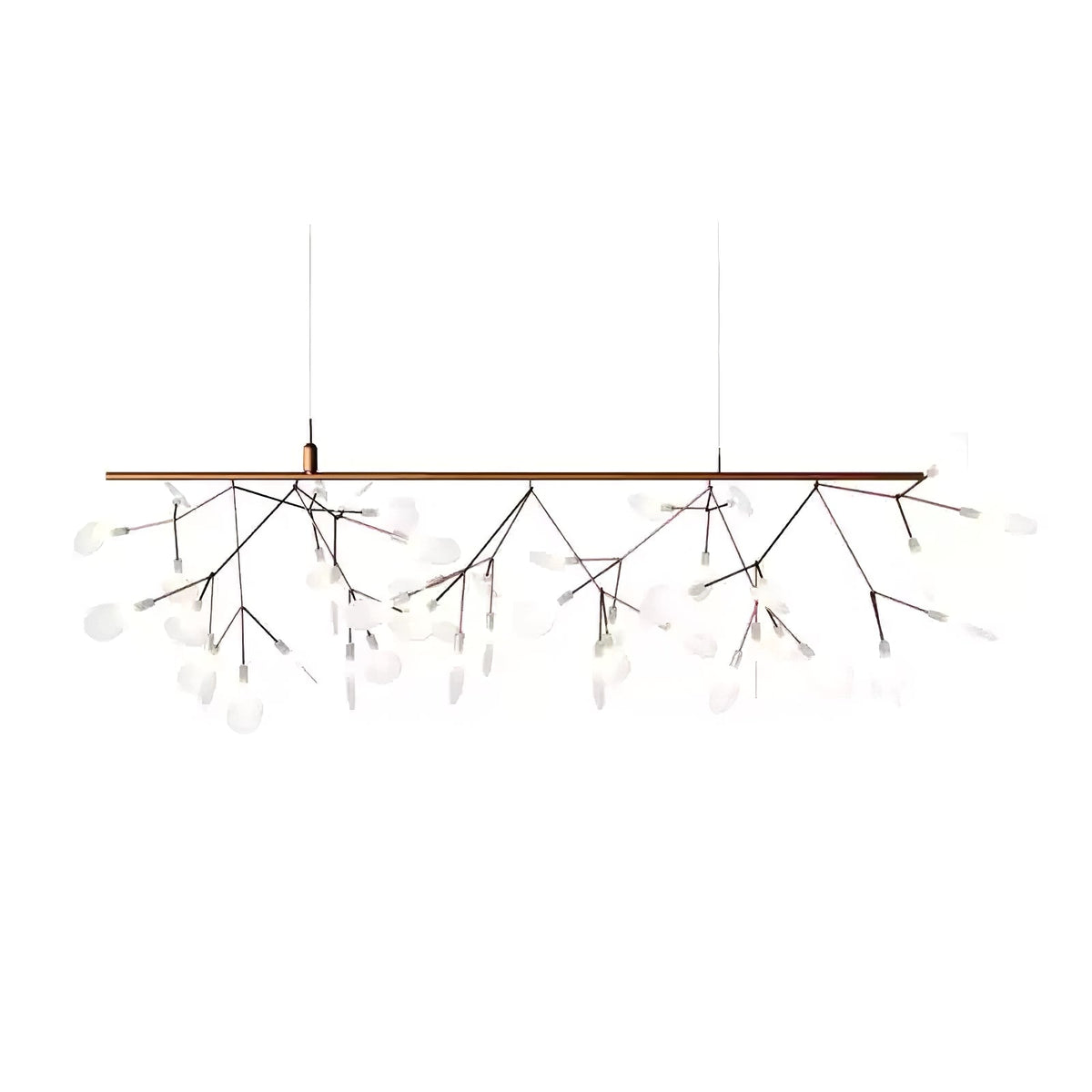 Auroreon Kroonluchter roségoud Firefly LED Tak