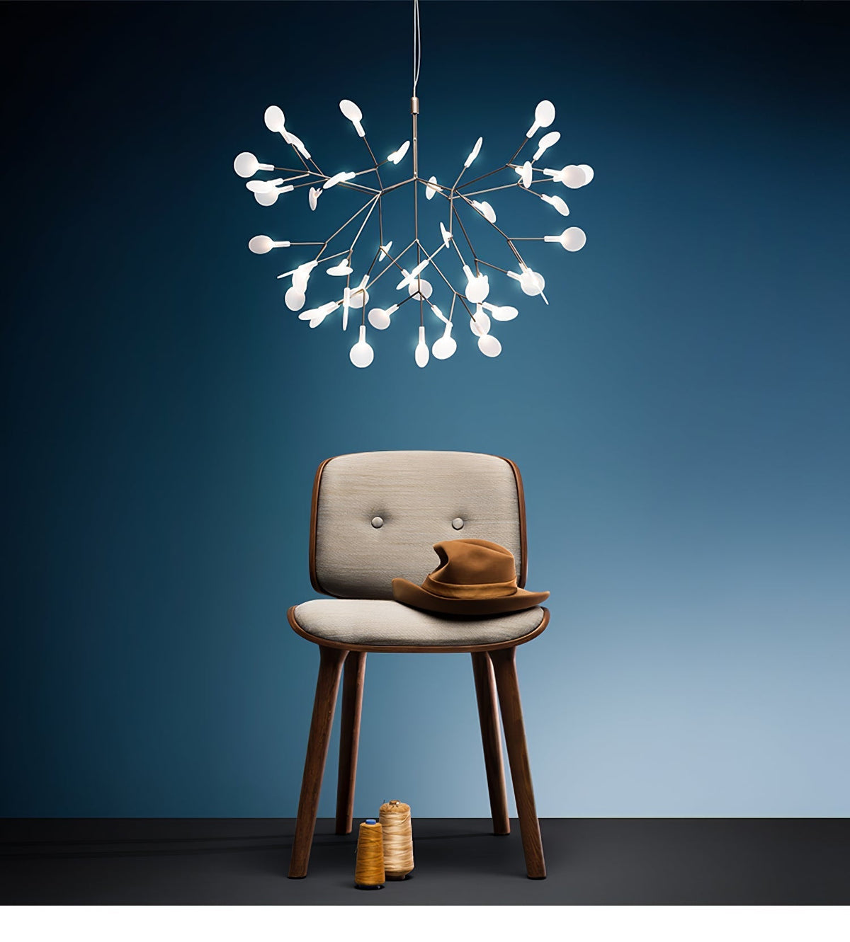 Auroreon Kroonluchter roségoud Firefly LED Tak
