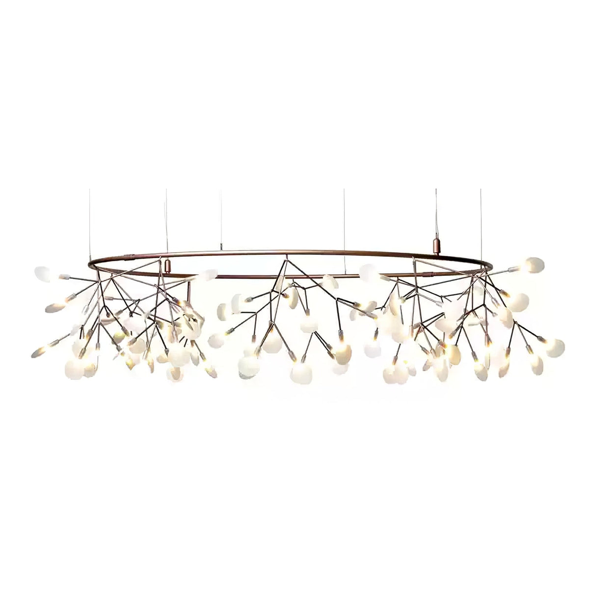 Auroreon Kroonluchter roségoud Firefly LED Tak