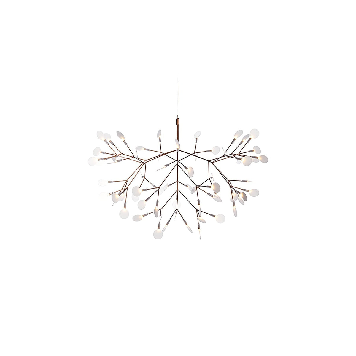 Auroreon Kroonluchter roségoud Firefly LED Tak