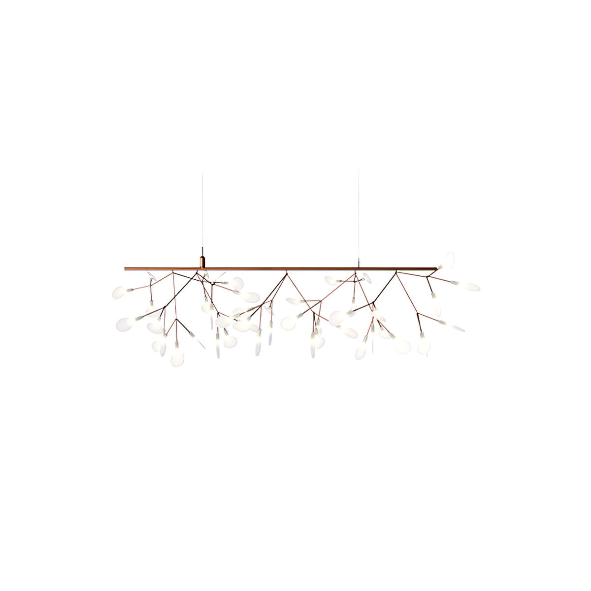 Auroreon Kroonluchter roségoud Firefly LED Tak