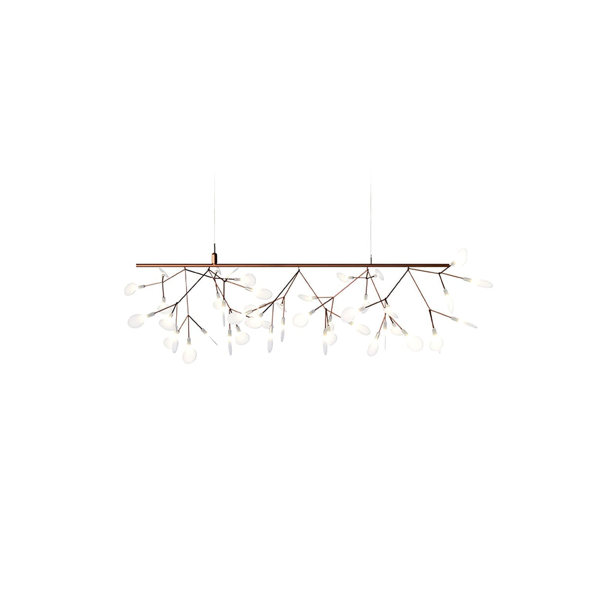 Auroreon Kroonluchter roségoud Firefly LED Tak