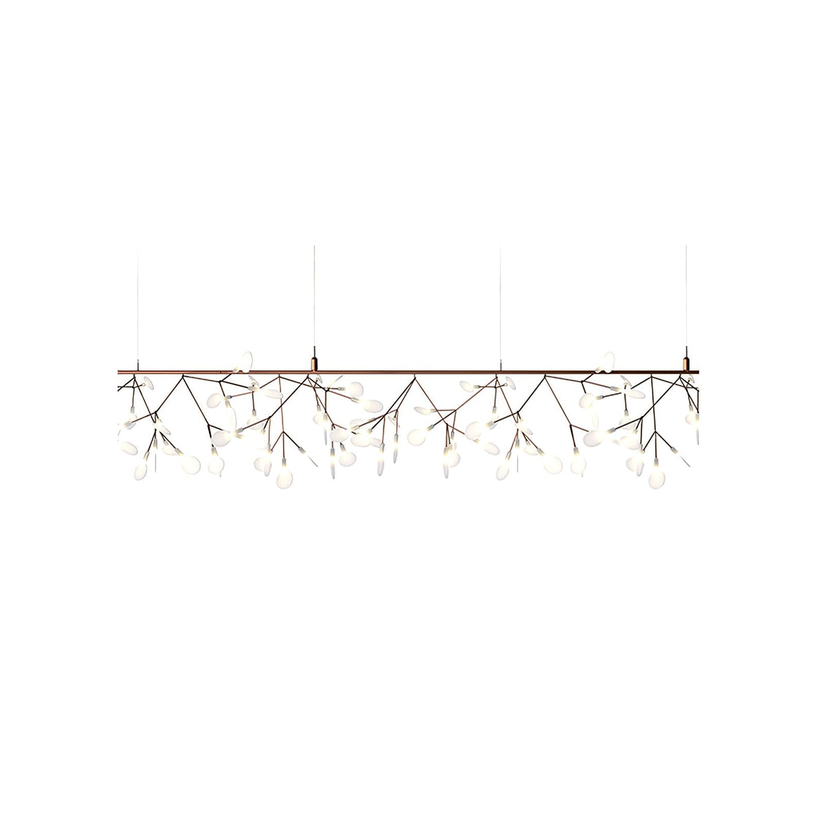 Auroreon Kroonluchter roségoud Firefly LED Tak