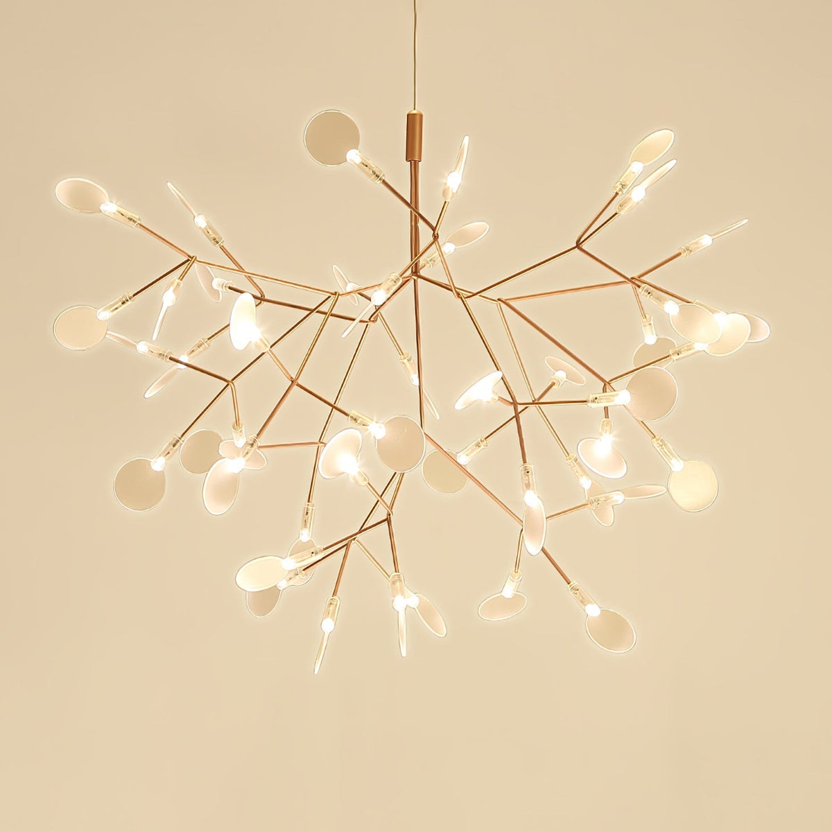 Auroreon Kroonluchter roségoud Firefly LED Tak