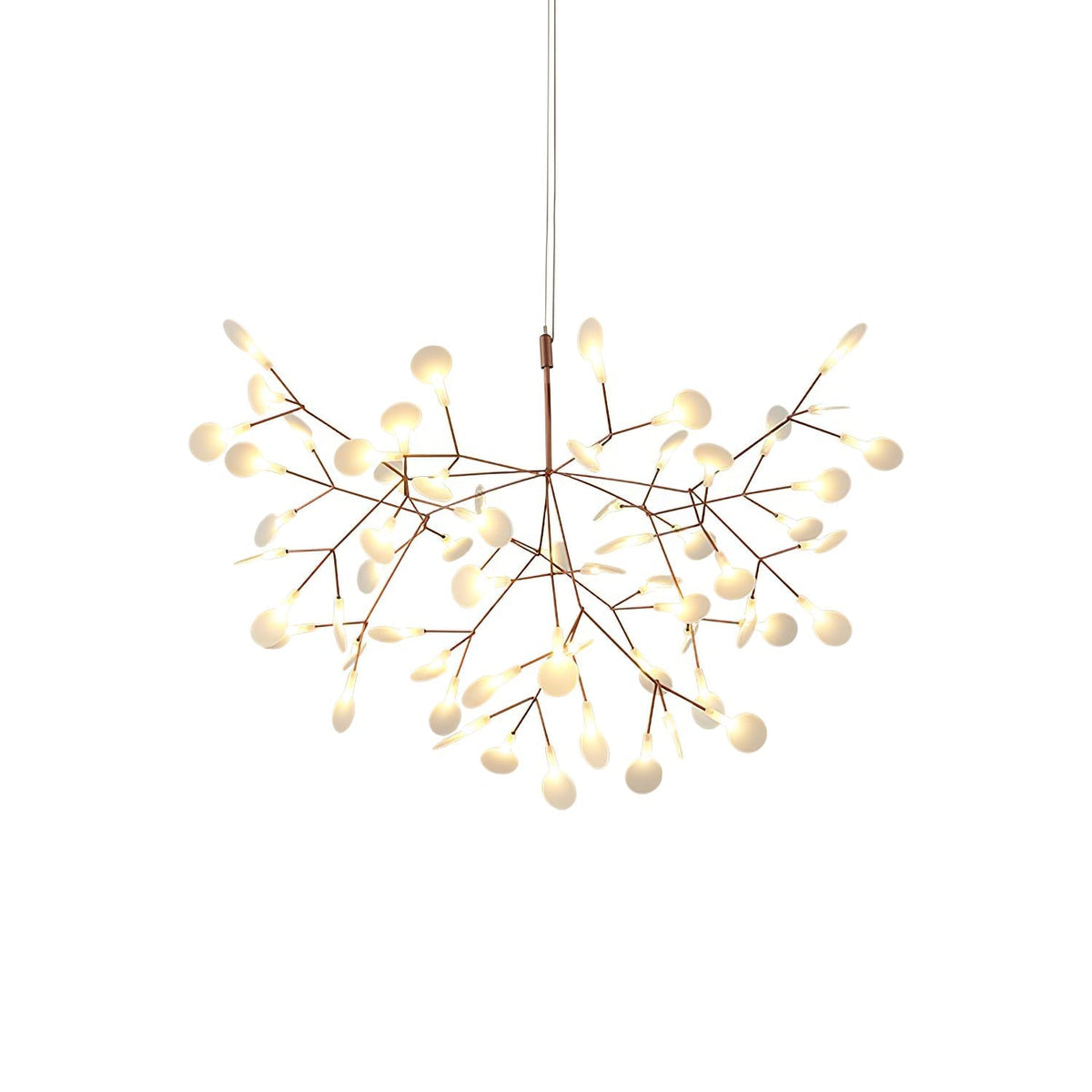 Auroreon Kroonluchter roségoud Firefly LED Tak