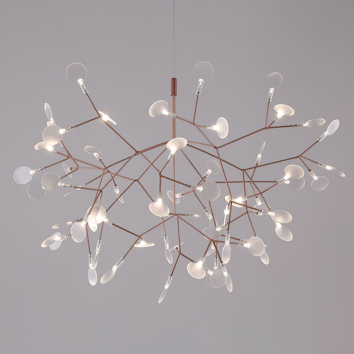 Auroreon Kroonluchter roségoud Firefly LED Tak