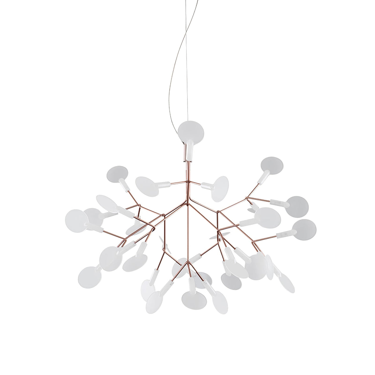 Auroreon Kroonluchter roségoud Firefly LED Tak