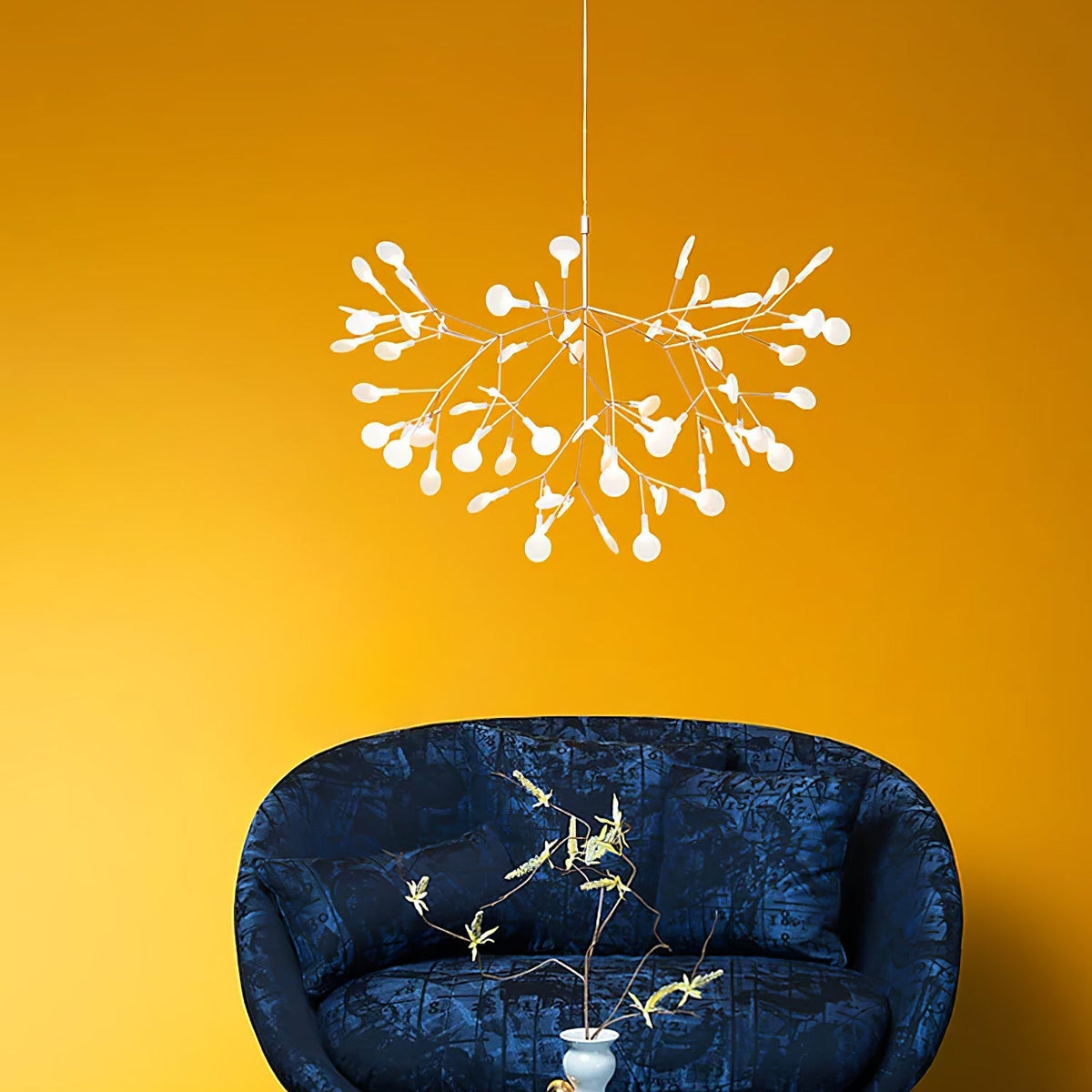 Auroreon Kroonluchter roségoud Firefly LED Tak