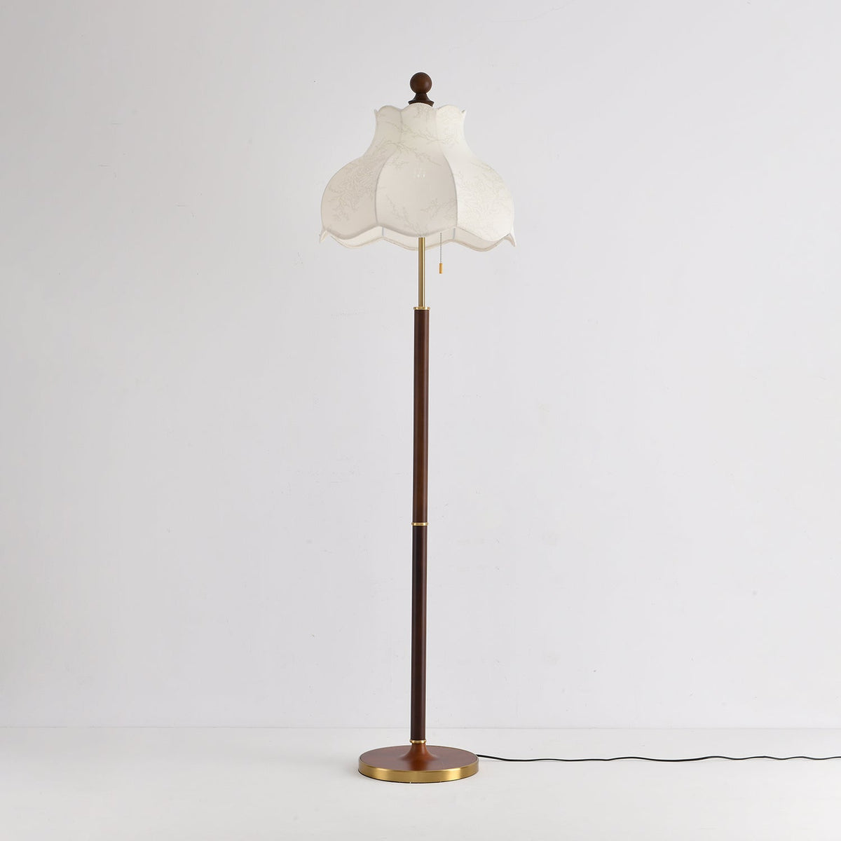 Tulfa Vintage Houten vloerlamp