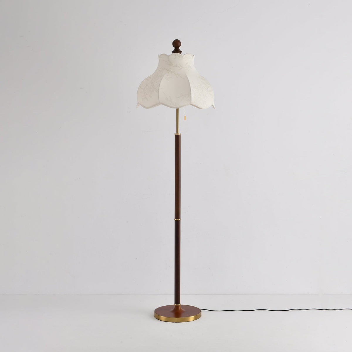 Tulfa Vintage Houten vloerlamp