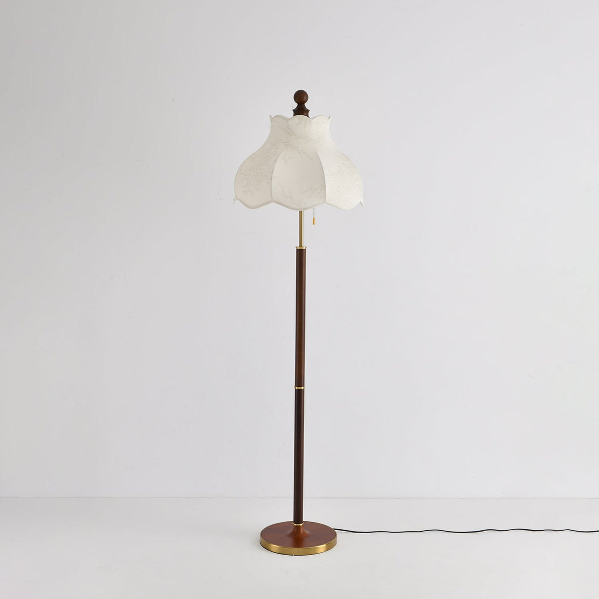 Tulfa Vintage Houten vloerlamp