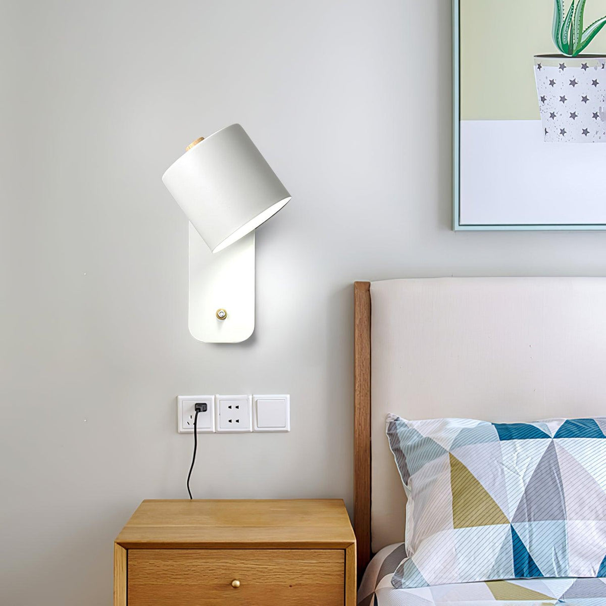 Lumuiella wandlamp met Draaibare Cilinder