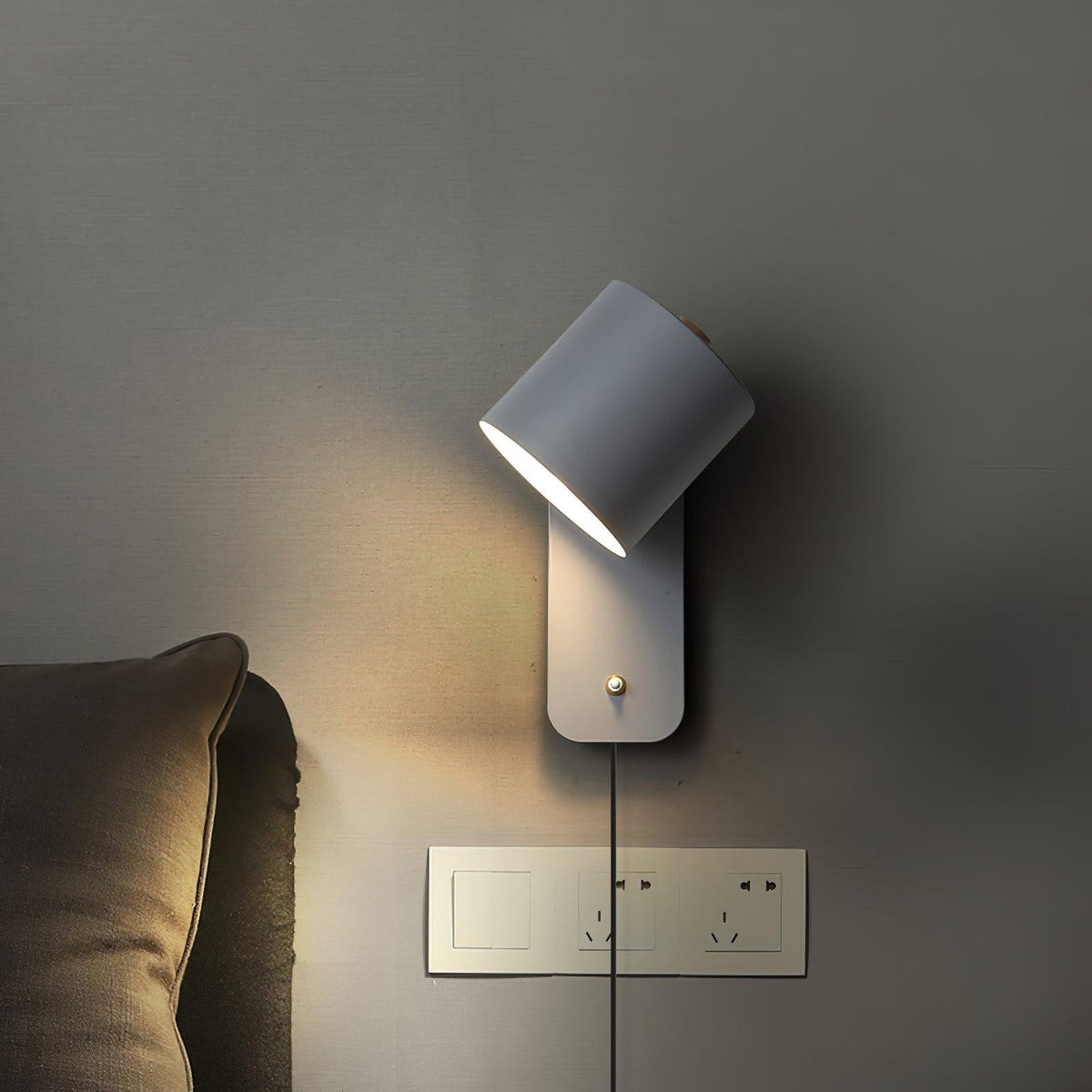 Orelirise wandlamp draaibare cilinder