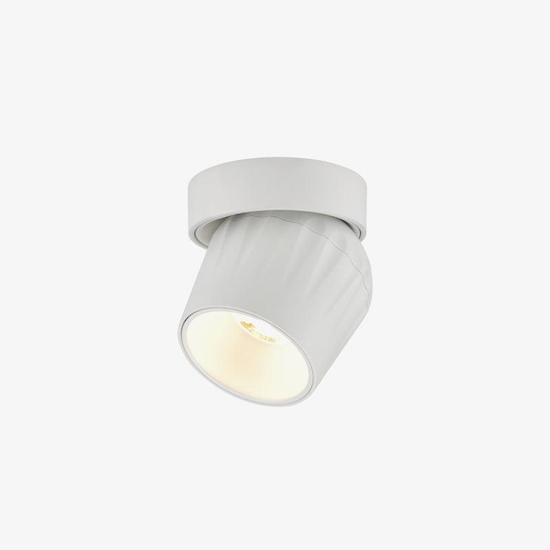 Keveny plafondspot aluminium geribbel draaibaar minimalistisch