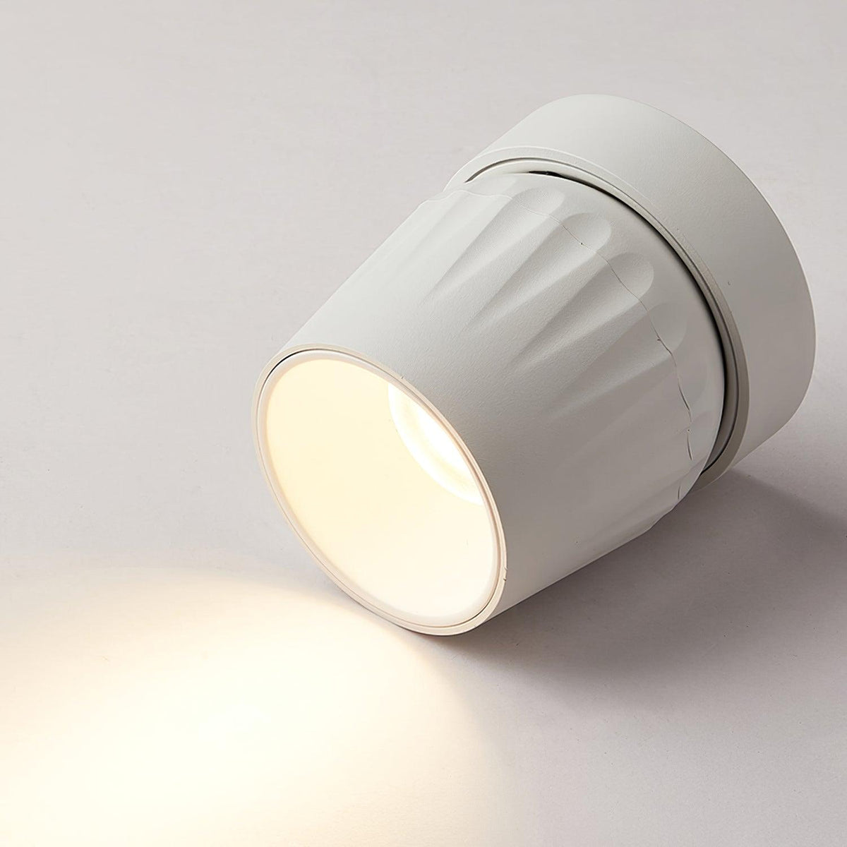 Keveny plafondspot aluminium geribbel draaibaar minimalistisch