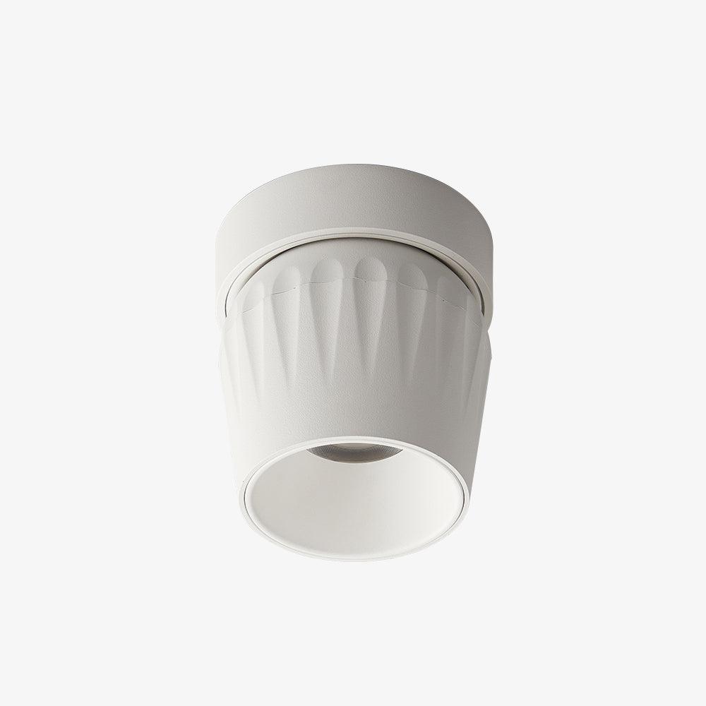 Keveny plafondspot aluminium geribbel draaibaar minimalistisch
