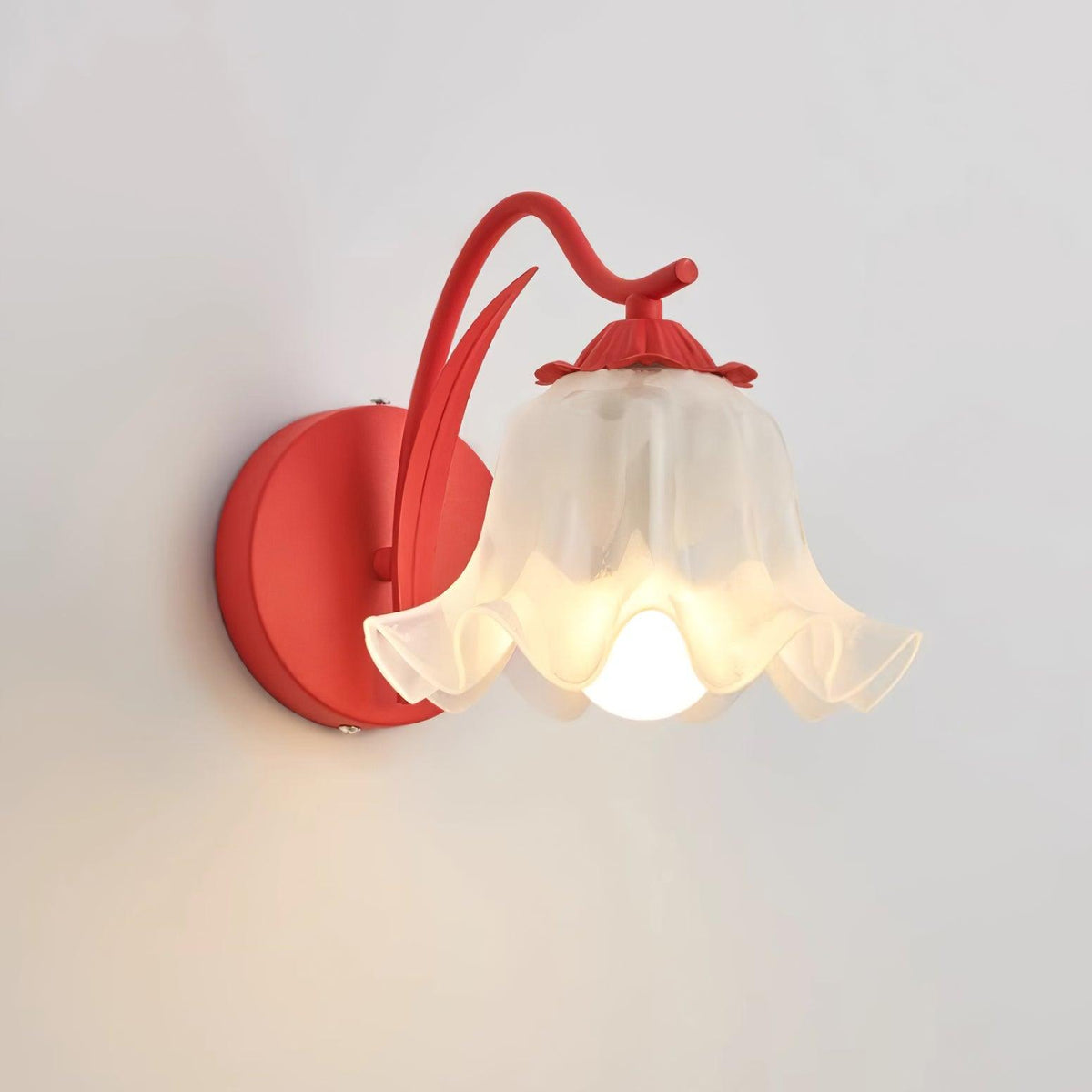 Lily wandlamp Botanical Whimsy groen steel