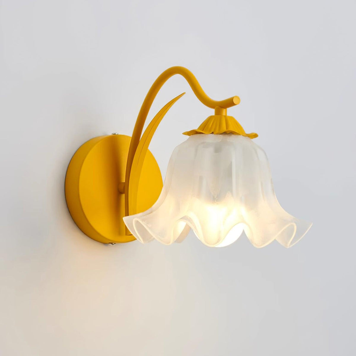 Lily wandlamp Botanical Whimsy groen steel