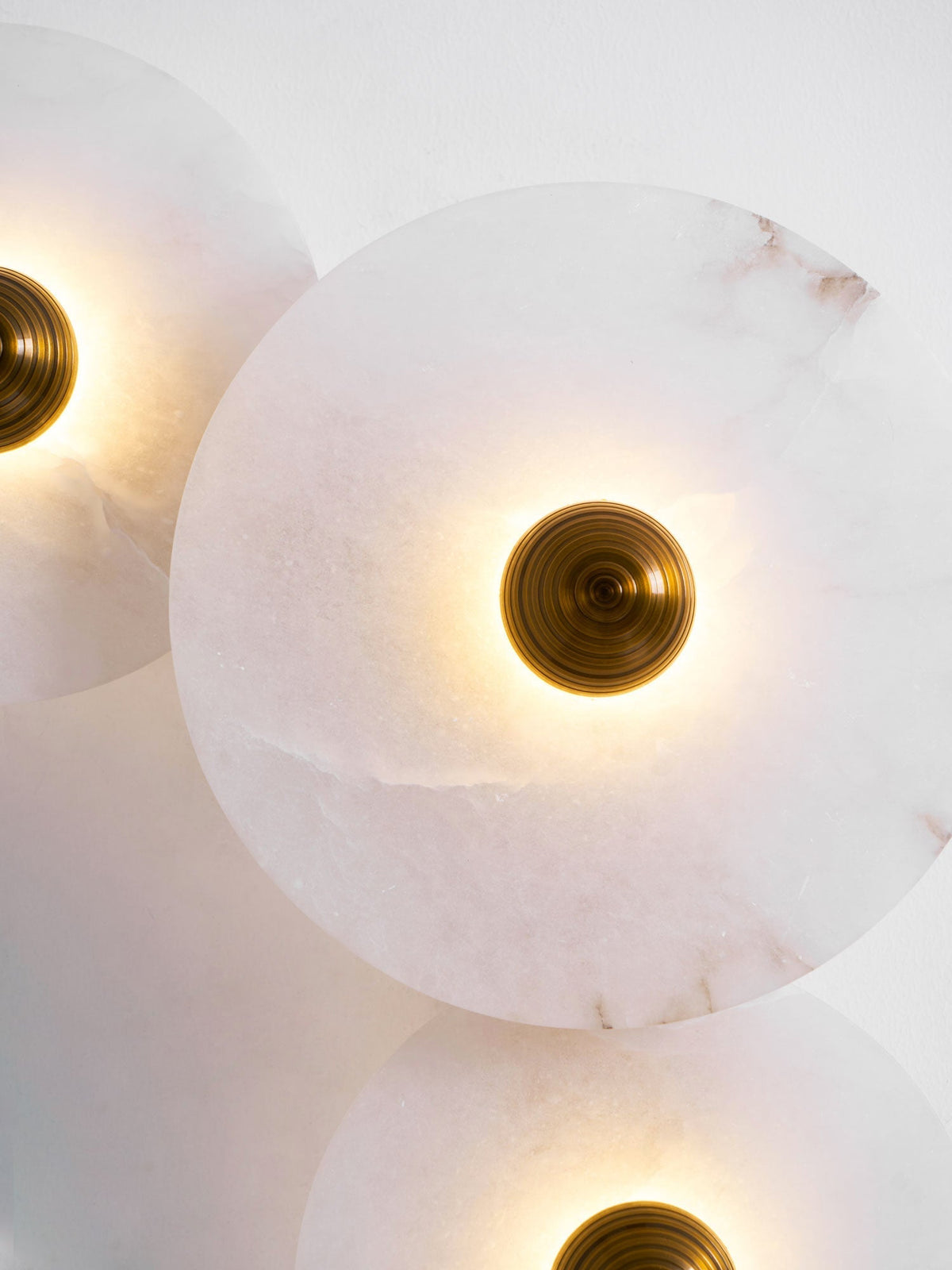 Albireria Minimalistische plafondlamp van albast
