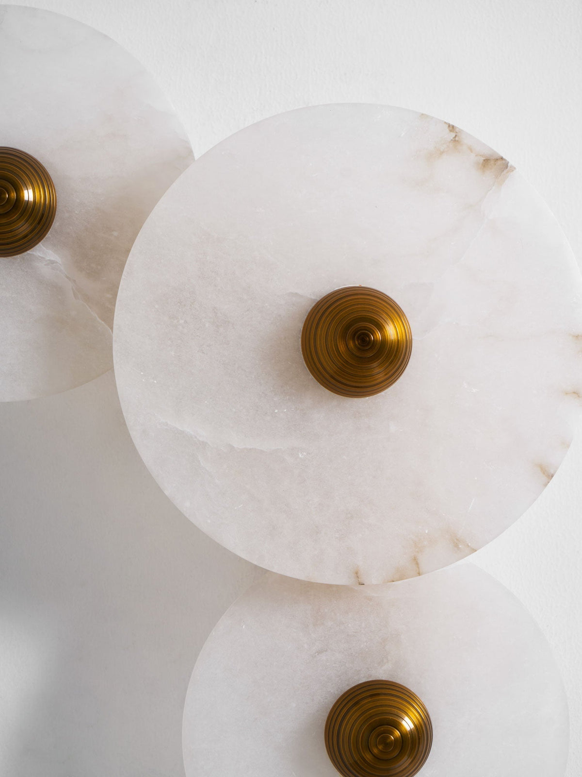 Albireria Minimalistische plafondlamp van albast