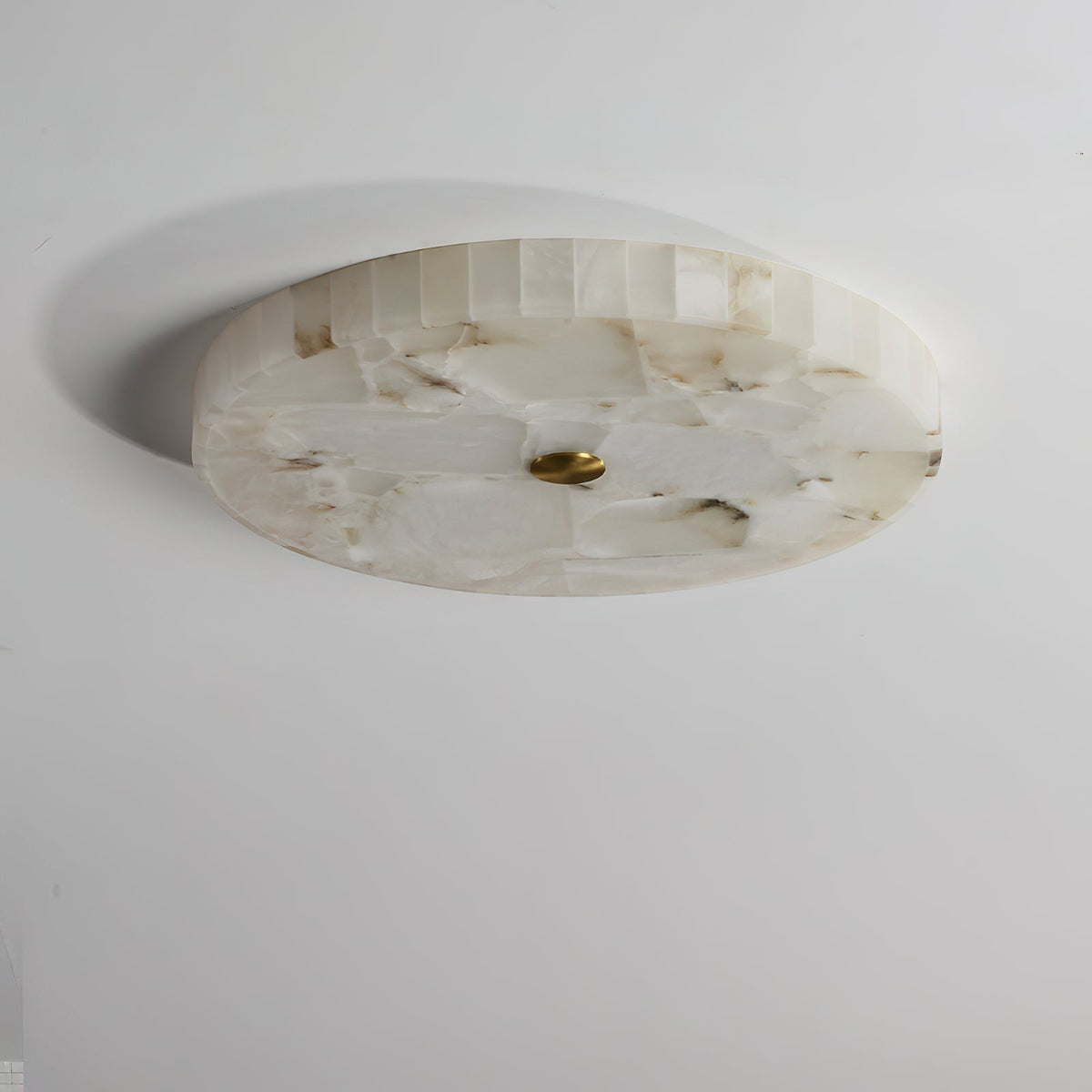 Nivael ronde plafondlamp van albast