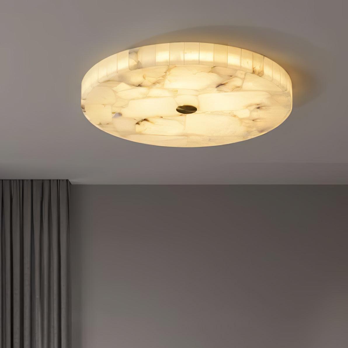 Ciphayra Rond Mozaïek Albast Plafondlamp