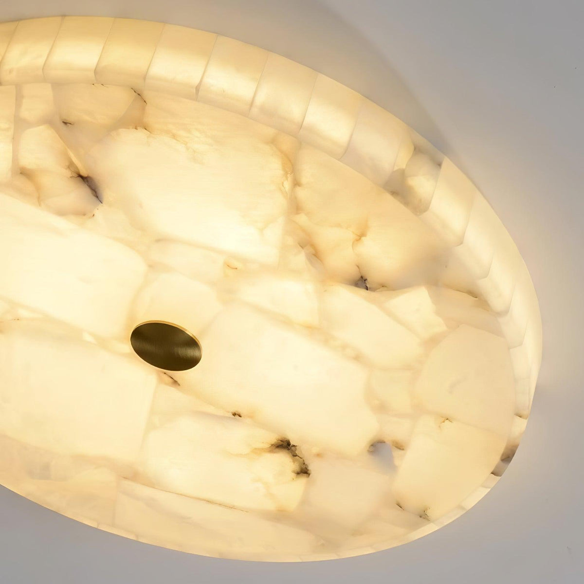 Ciphayra Rond Mozaïek Albast Plafondlamp