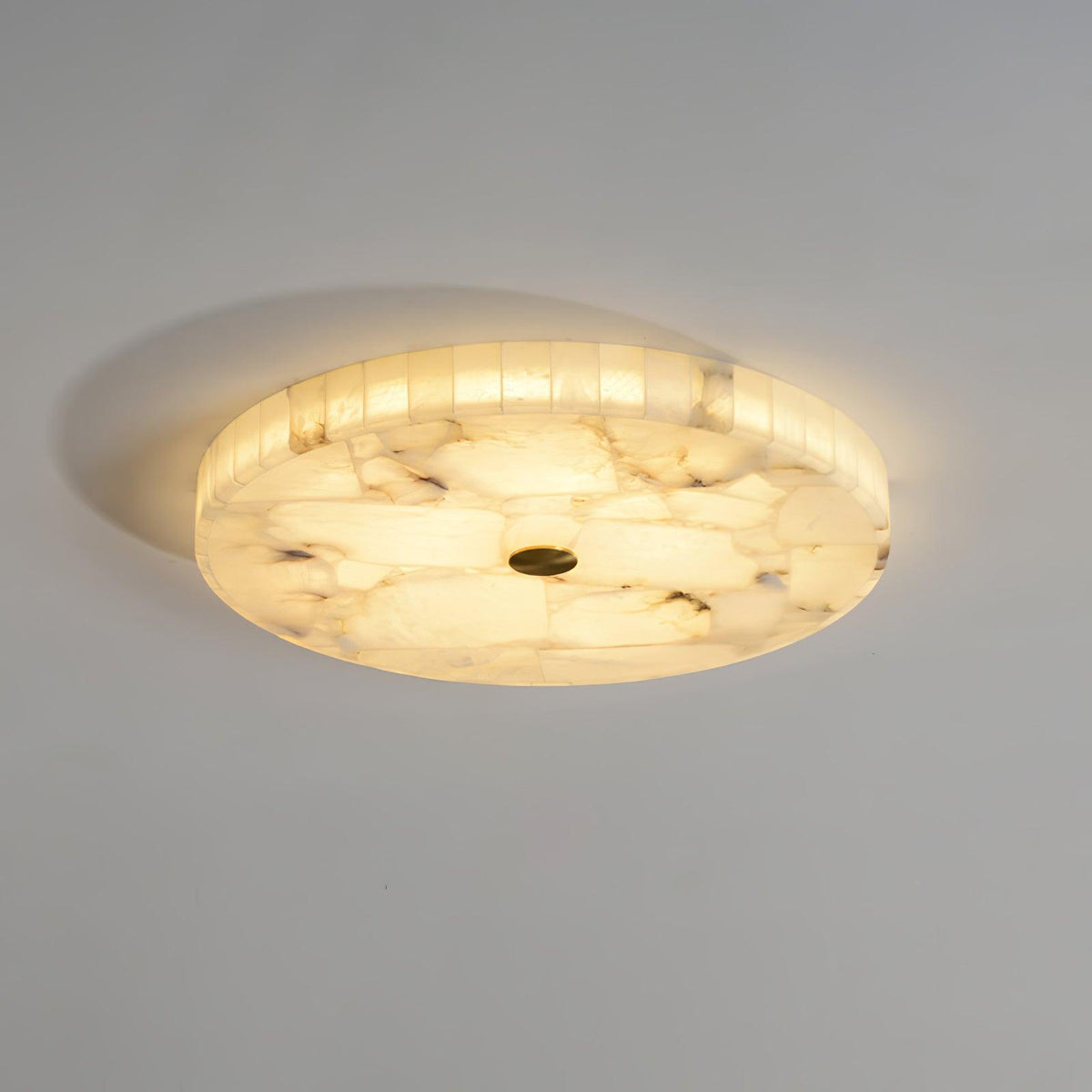Ciphayra Rond Mozaïek Albast Plafondlamp