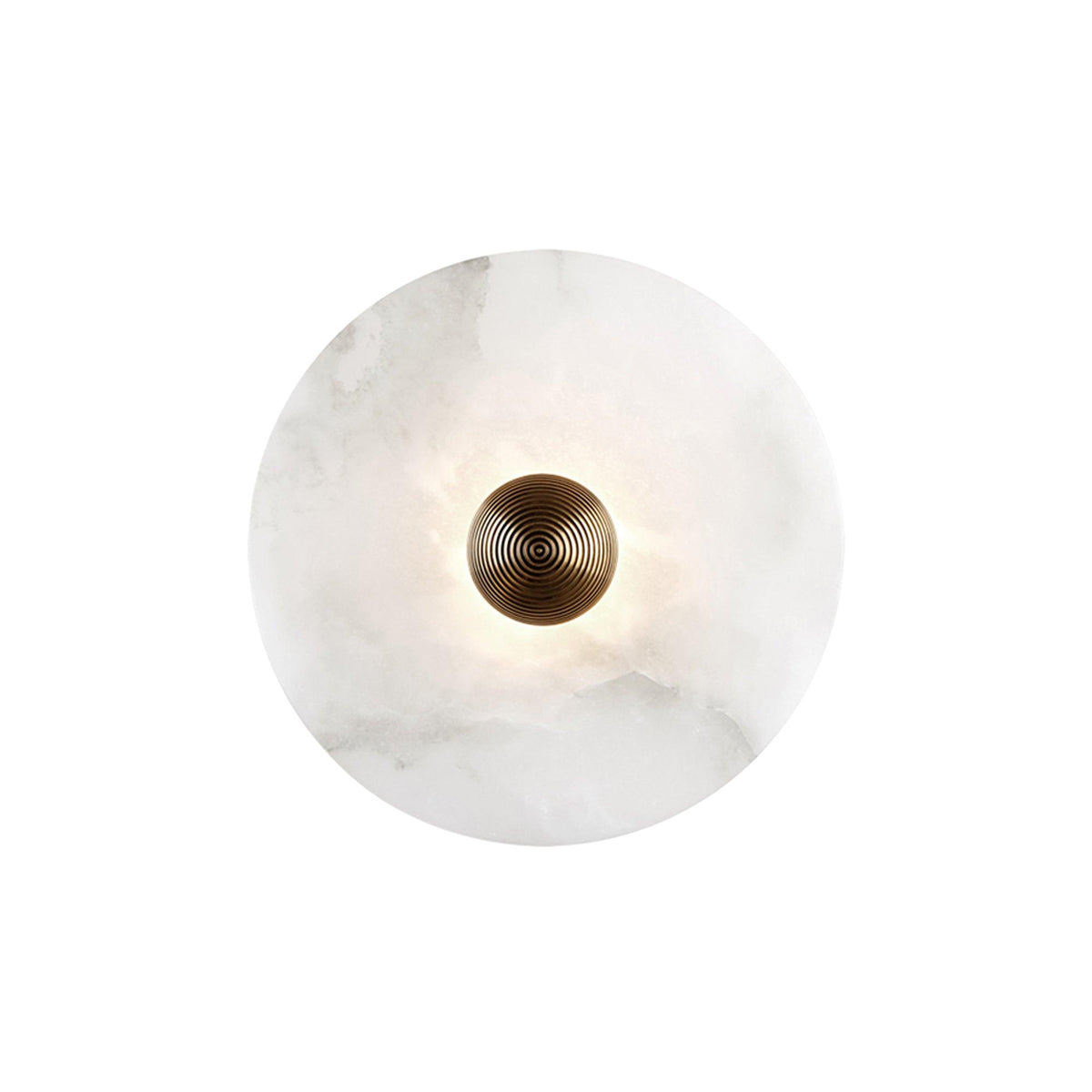 Apollo ronde albasten wandlamp